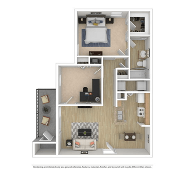 1C Den Renovation 2 floor plan